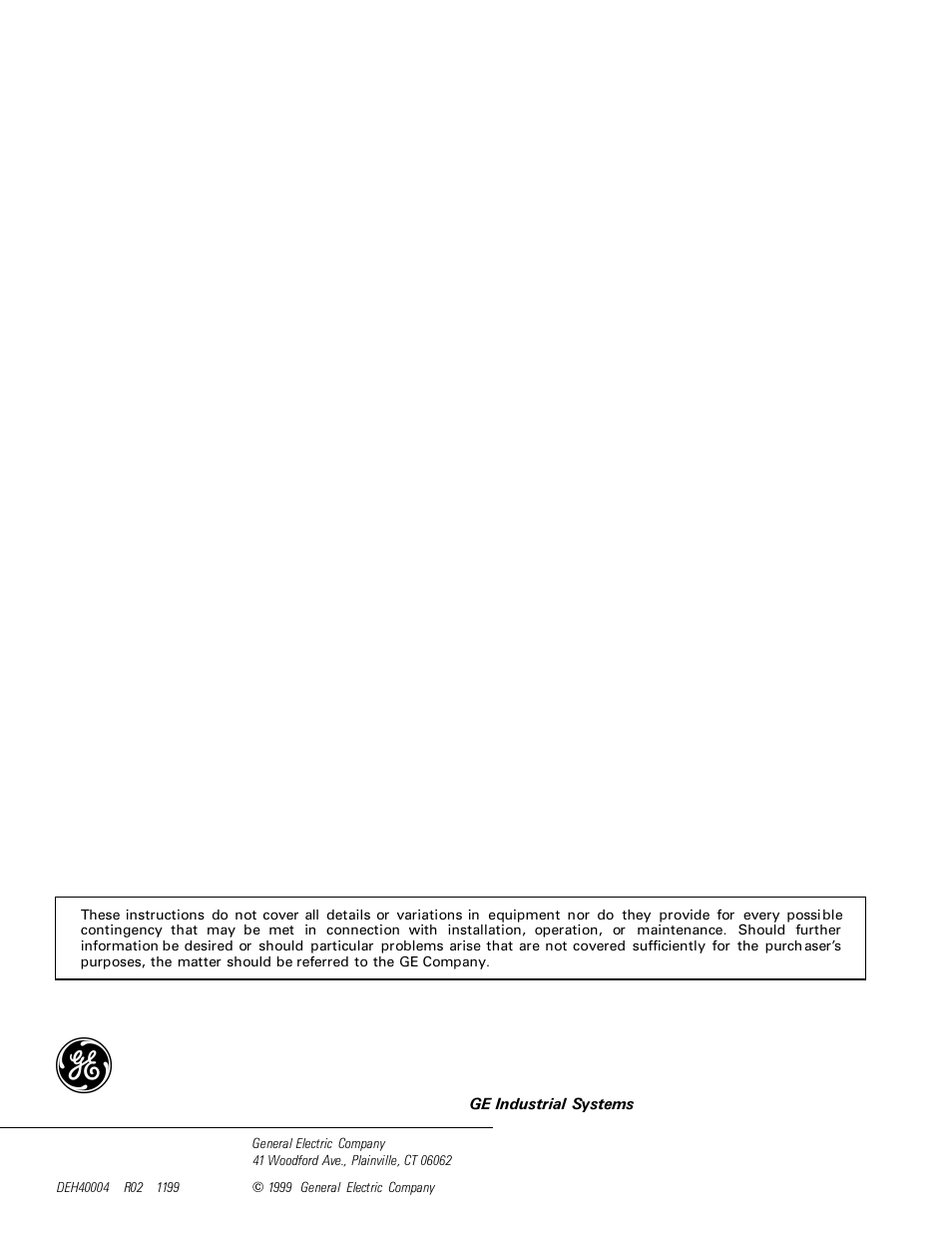 GE Industrial Solutions ProTrip Conversion Kits LA-600, LA-800, and LA-1600 User Manual | Page 16 / 16