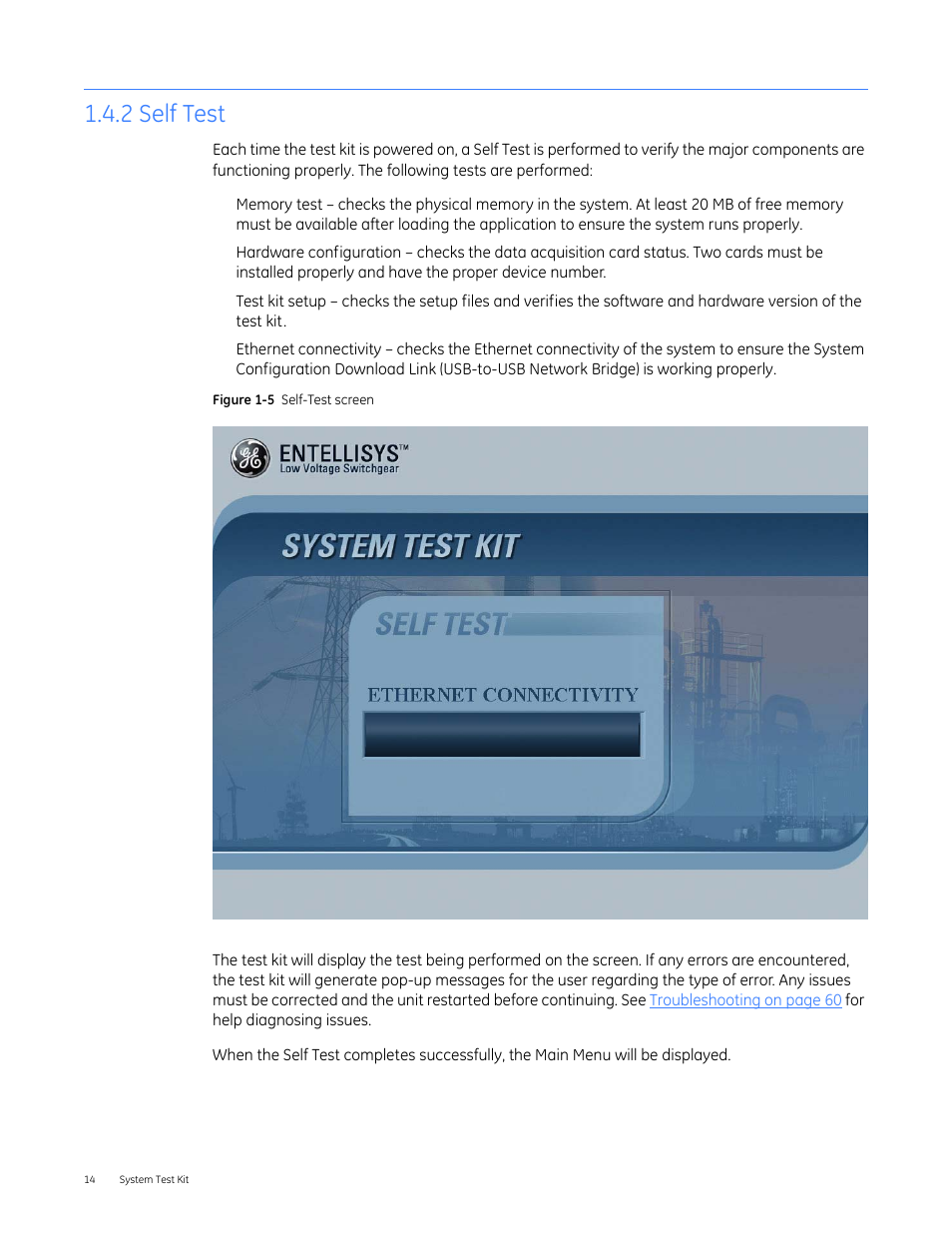 2 self test | GE Industrial Solutions Entellisys 4.0 System Test Kit User Manual User Manual | Page 14 / 66