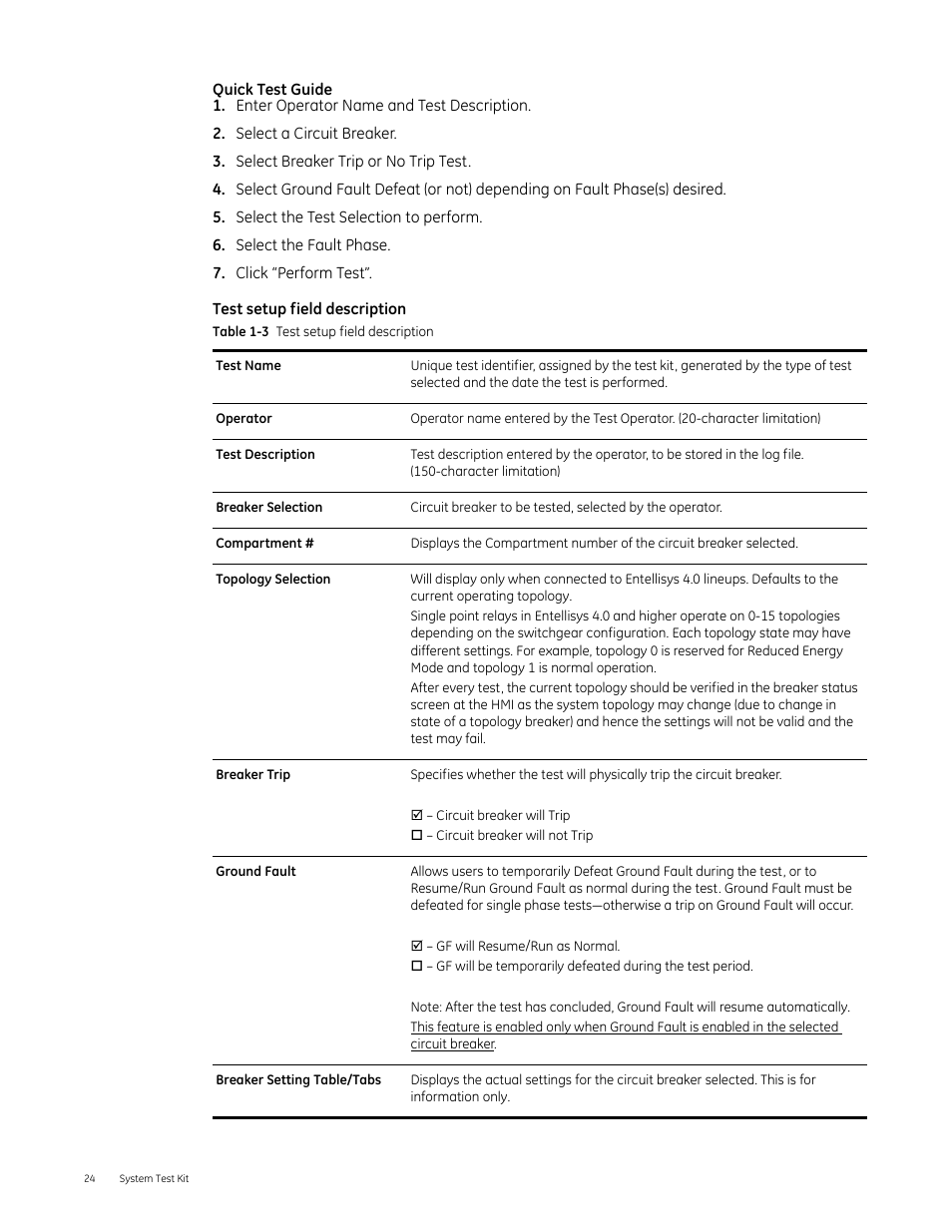 GE Industrial Solutions Entellisys 4.0 System Test Kit User Manual User Manual | Page 24 / 66