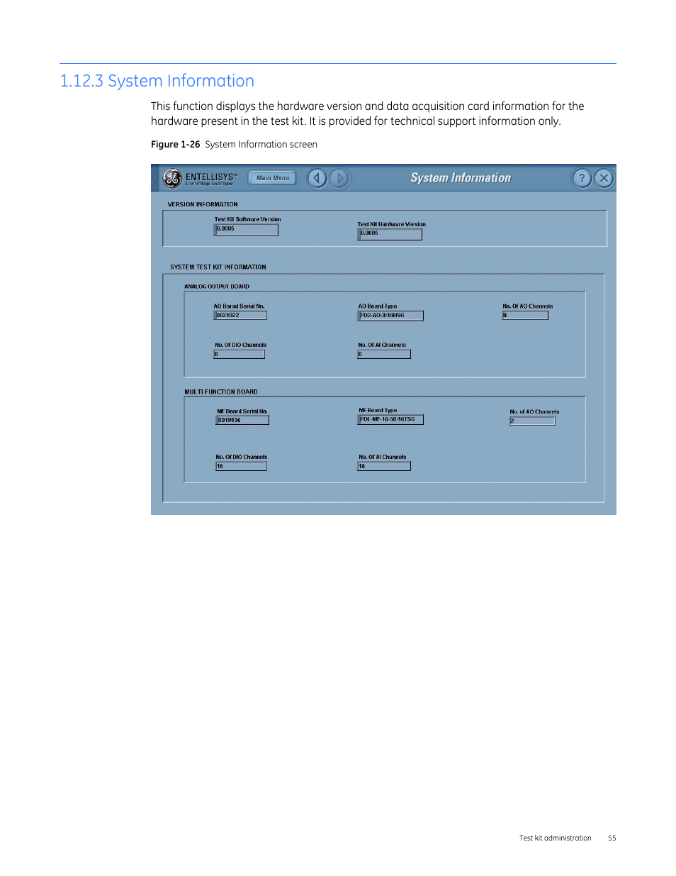 3 system information | GE Industrial Solutions Entellisys 4.0 System Test Kit User Manual User Manual | Page 55 / 66