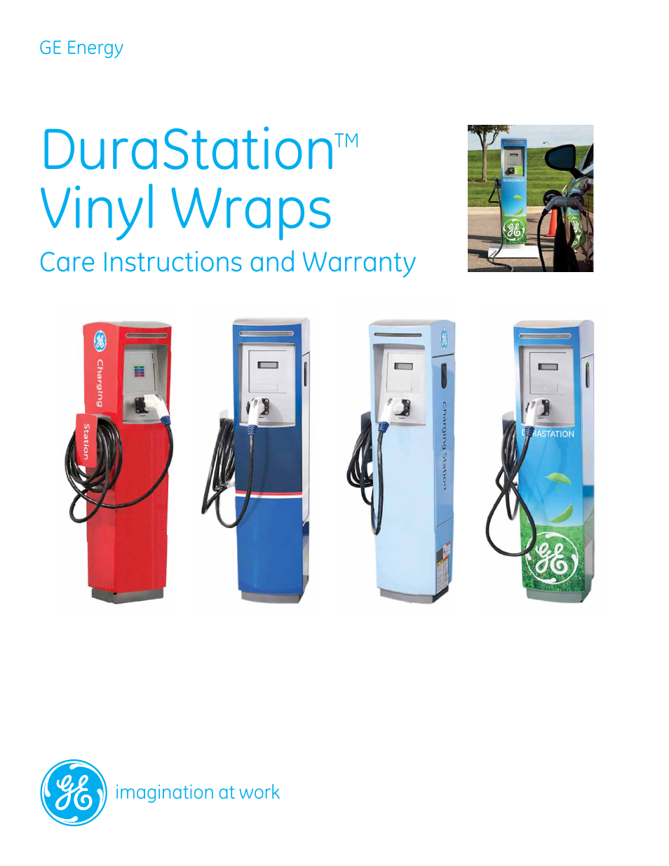 GE Industrial Solutions DuraStation Vinyl Wraps User Manual | 12 pages