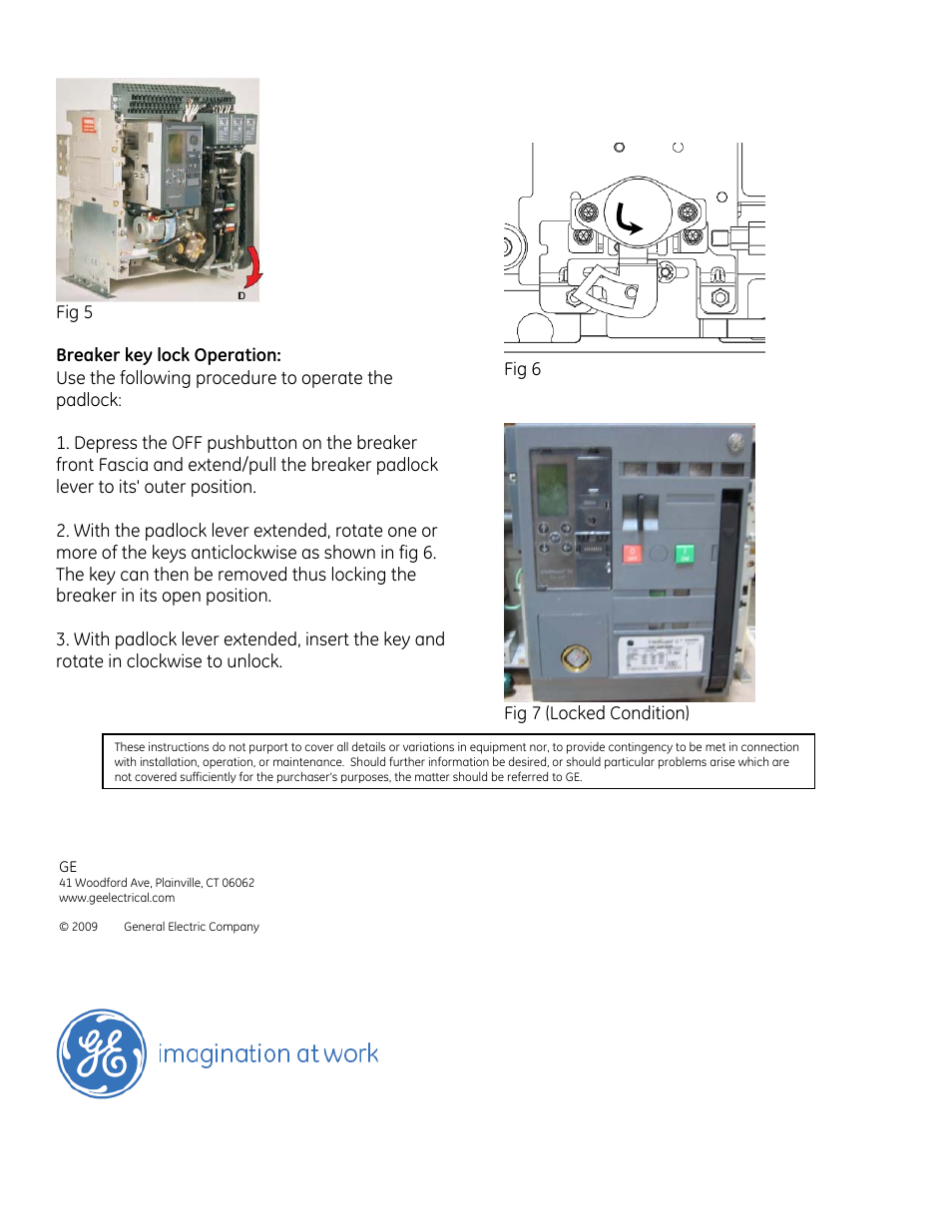 GE Industrial Solutions EntelliGuard G Castell lock Kit User Manual | Page 3 / 3