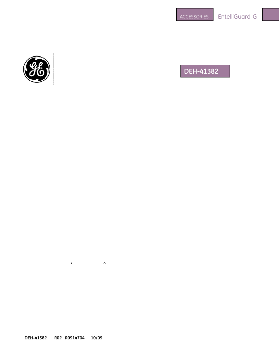 GE Industrial Solutions EntelliGuard G Contact Wear Indicator User Manual | 2 pages