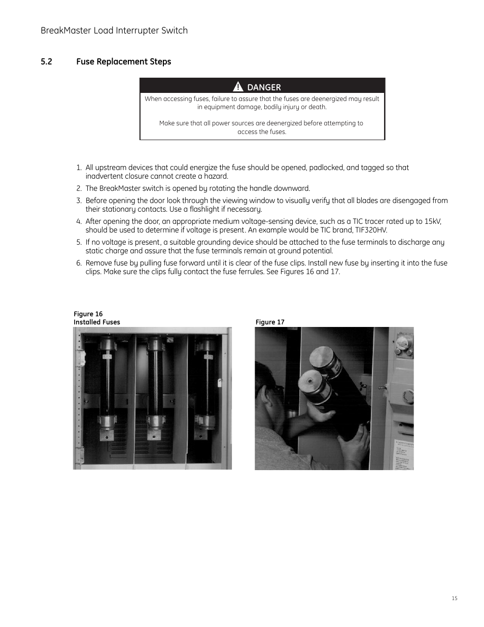 GE Industrial Solutions BreakMaster Load Interrupter Switch User Manual | Page 16 / 29