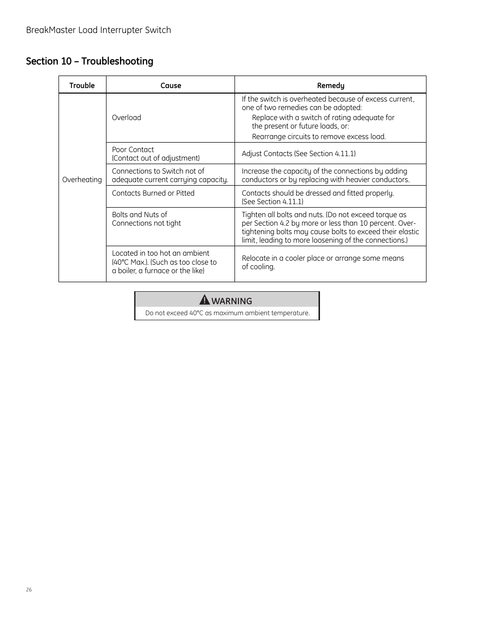 GE Industrial Solutions BreakMaster Load Interrupter Switch User Manual | Page 27 / 29