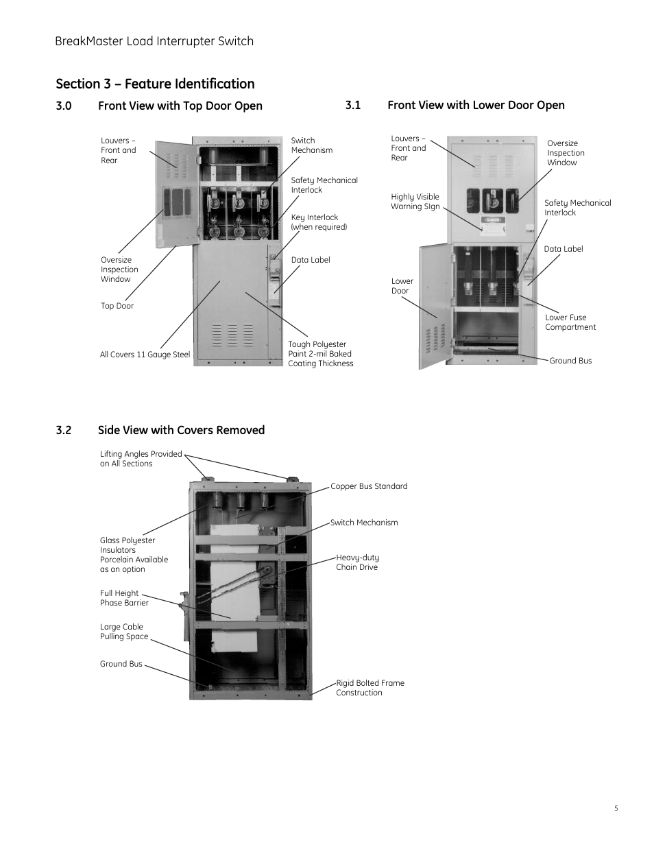 Breakmaster load interrupter switch | GE Industrial Solutions BreakMaster Load Interrupter Switch User Manual | Page 6 / 29