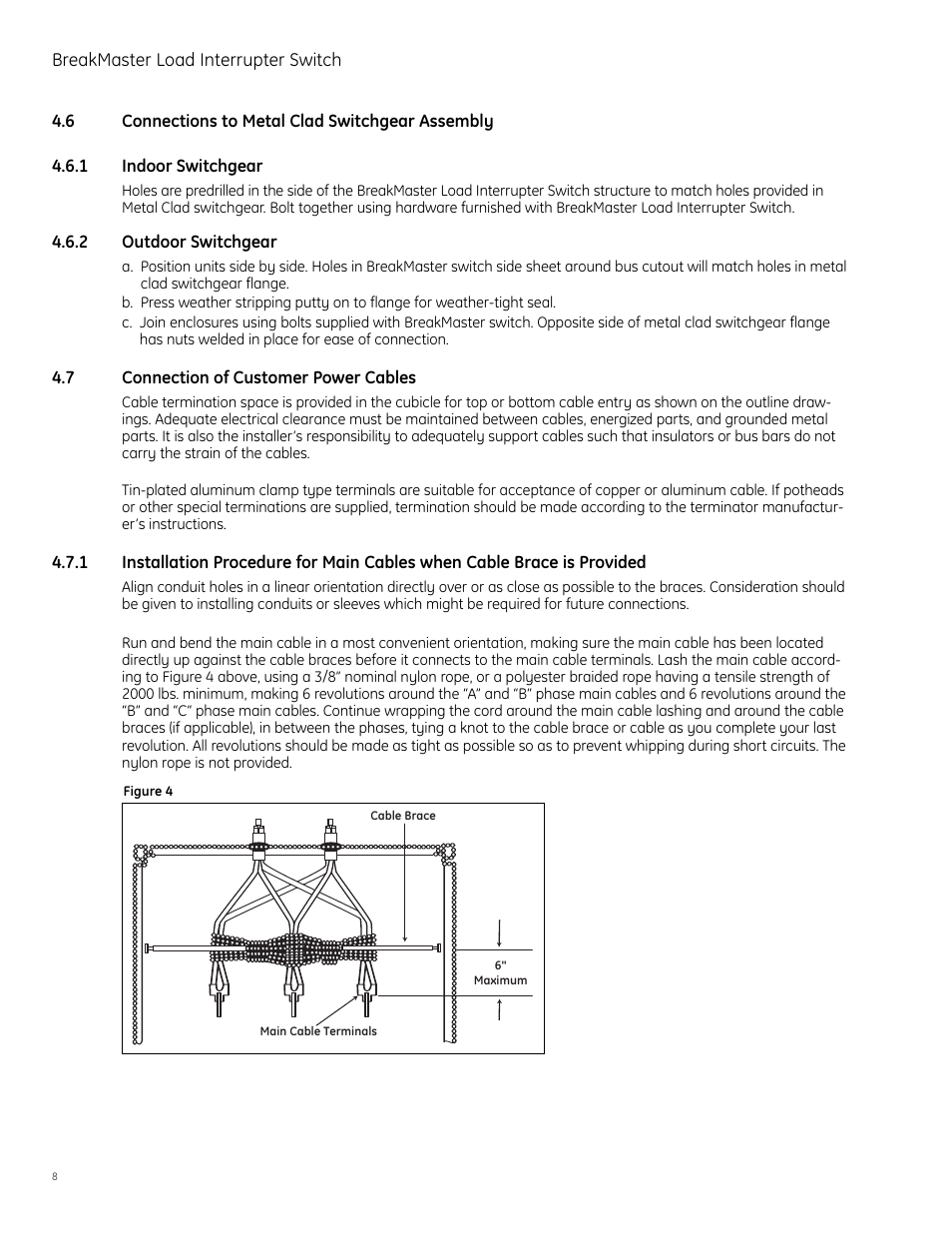 GE Industrial Solutions BreakMaster Load Interrupter Switch User Manual | Page 9 / 29