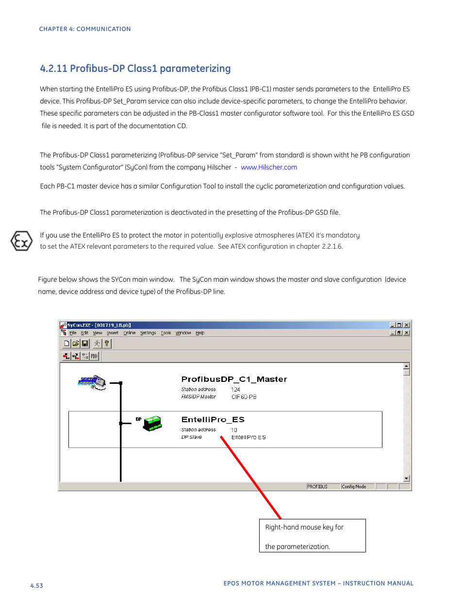 11 profibus-dp class1 parameterizing | GE Industrial Solutions EntelliPro ES User Manual | Page 190 / 259