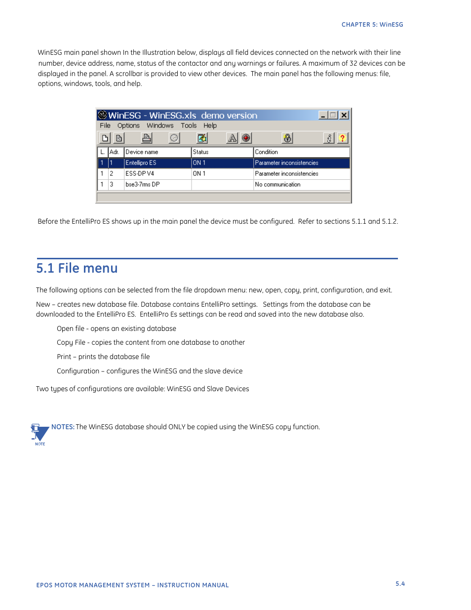 1 file menu | GE Industrial Solutions EntelliPro ES User Manual | Page 200 / 259