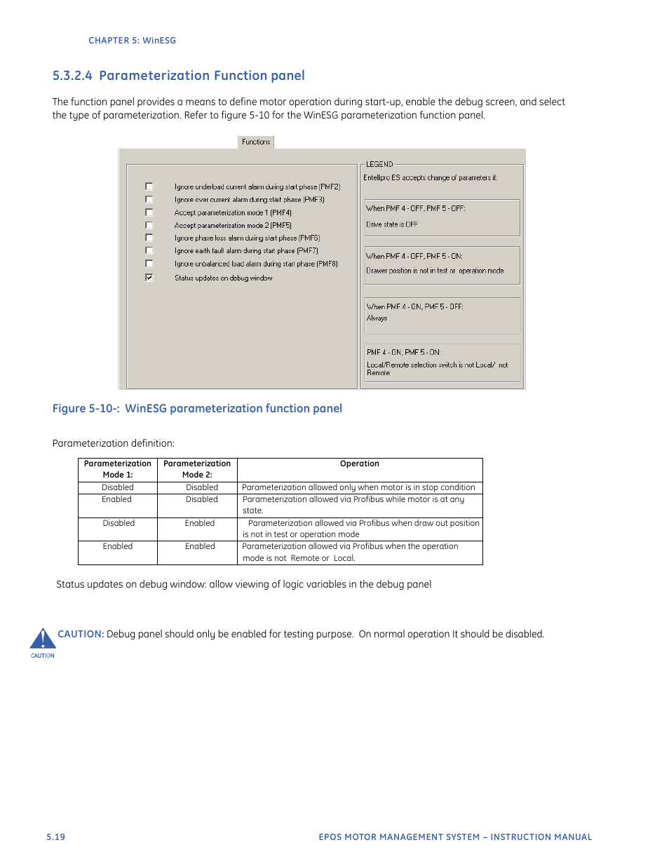 4 parameterization function panel | GE Industrial Solutions EntelliPro ES User Manual | Page 215 / 259