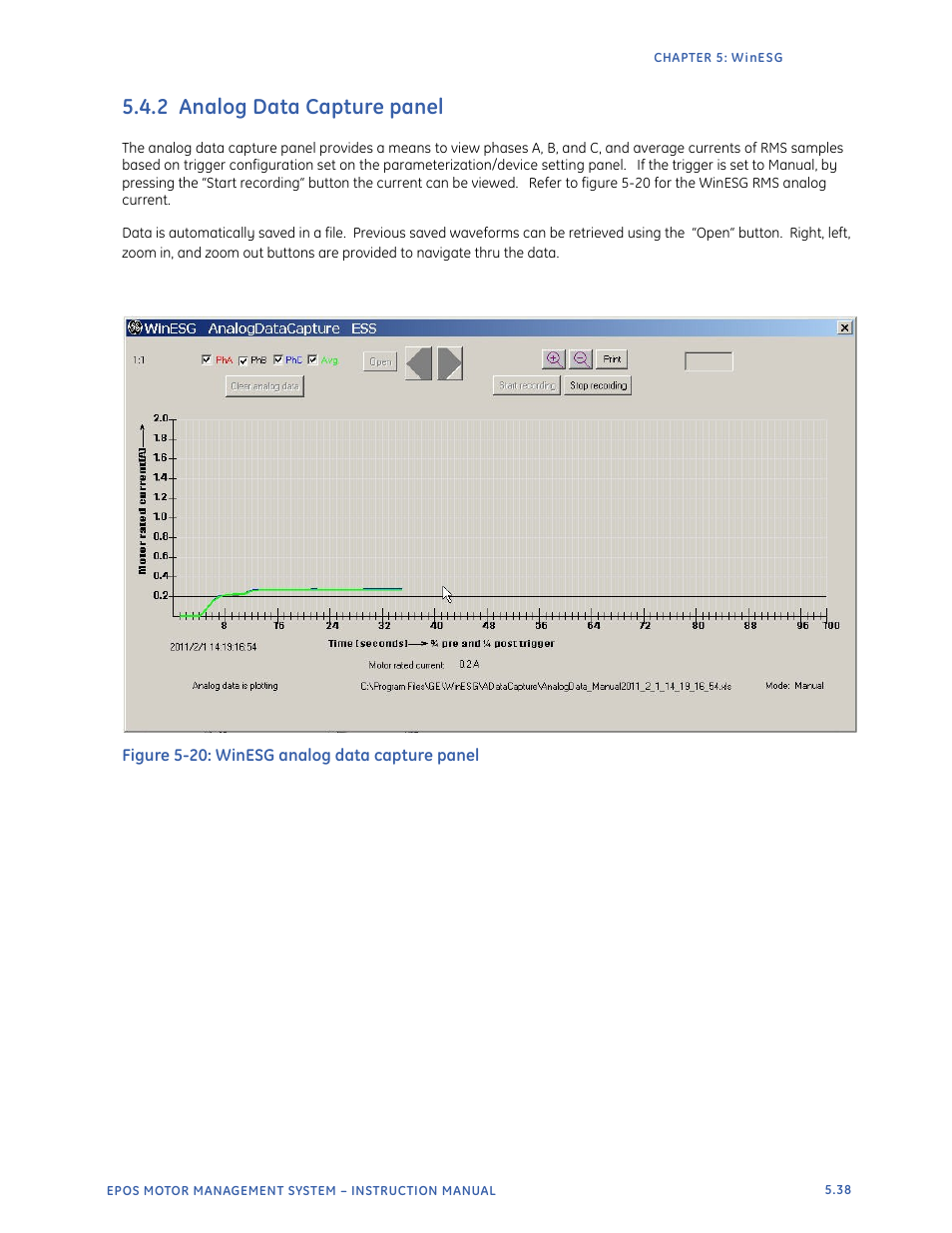 2 analog data capture panel | GE Industrial Solutions EntelliPro ES User Manual | Page 234 / 259