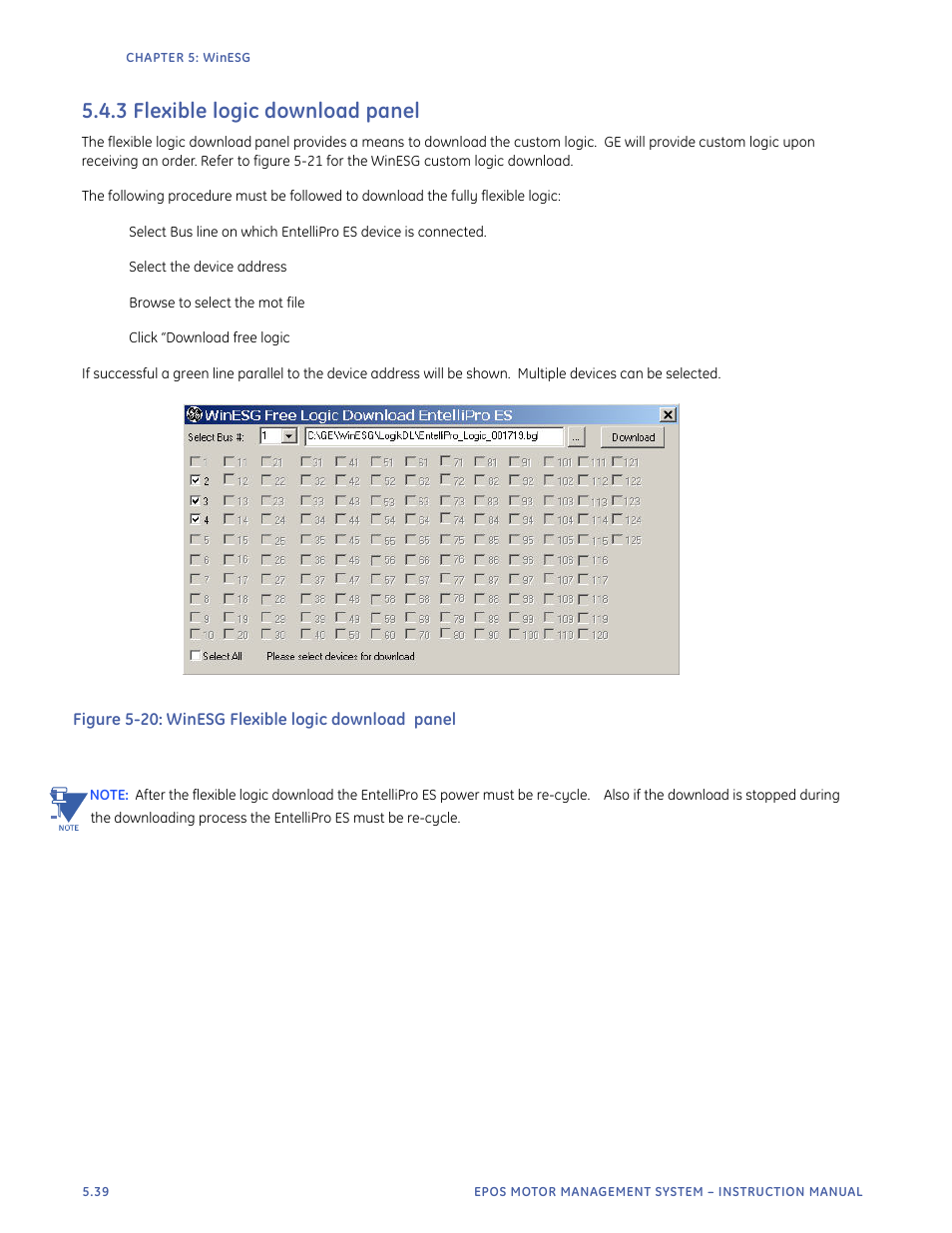 3 flexible logic download panel | GE Industrial Solutions EntelliPro ES User Manual | Page 235 / 259