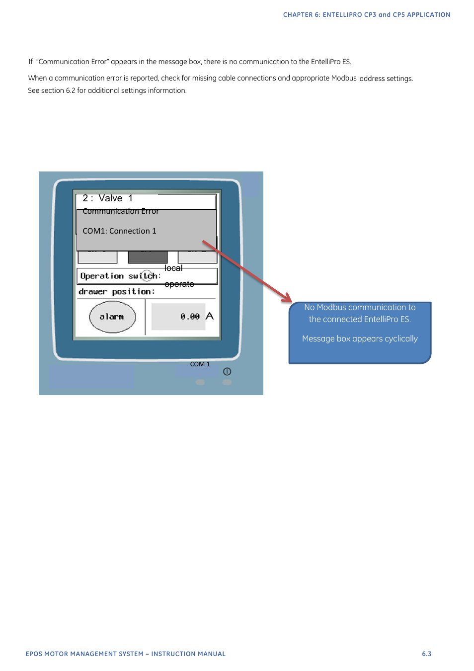 1 entellipro cp3 main panel | GE Industrial Solutions EntelliPro ES User Manual | Page 238 / 259