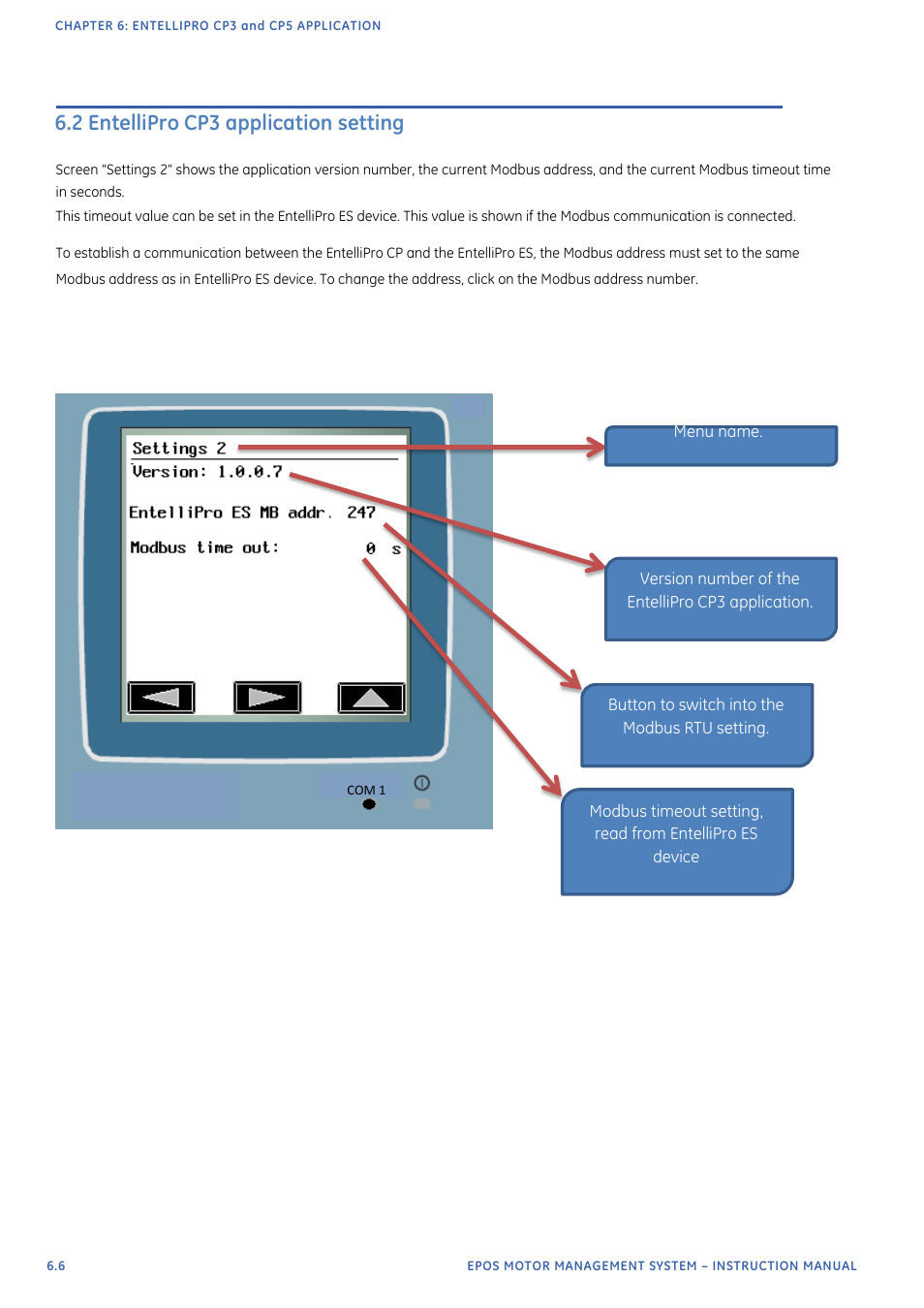 2 entellipro cp3 application setting | GE Industrial Solutions EntelliPro ES User Manual | Page 241 / 259