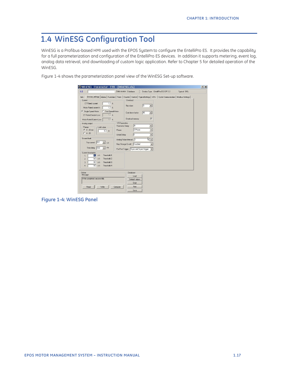 4 winesg configuration tool | GE Industrial Solutions EntelliPro ES User Manual | Page 25 / 259