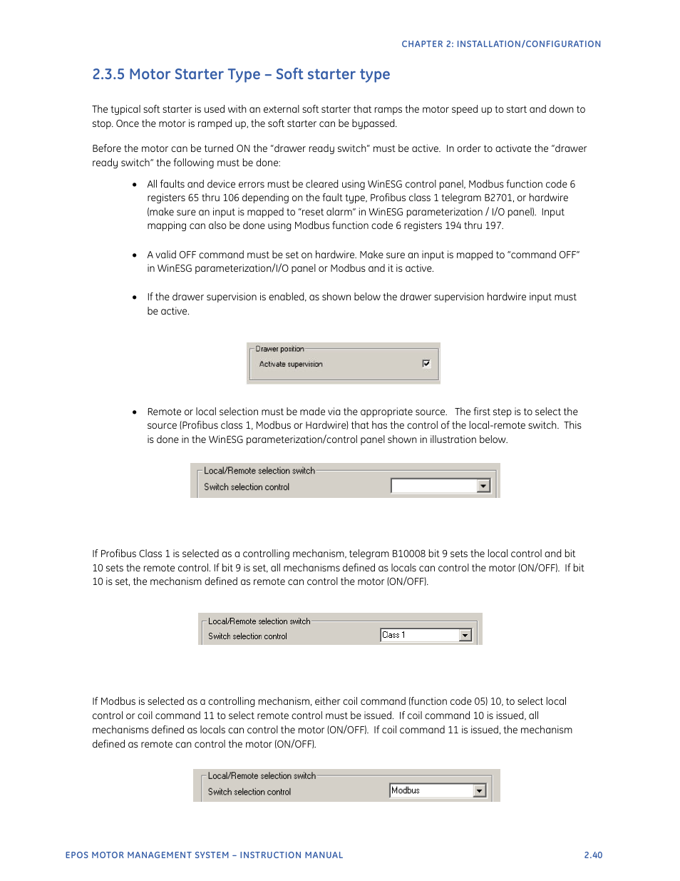 5 motor starter type – soft starter type | GE Industrial Solutions EntelliPro ES User Manual | Page 65 / 259