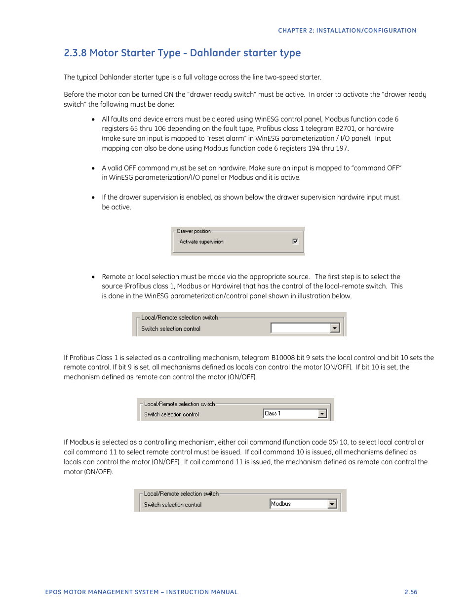 8 motor starter type - dahlander starter type | GE Industrial Solutions EntelliPro ES User Manual | Page 81 / 259