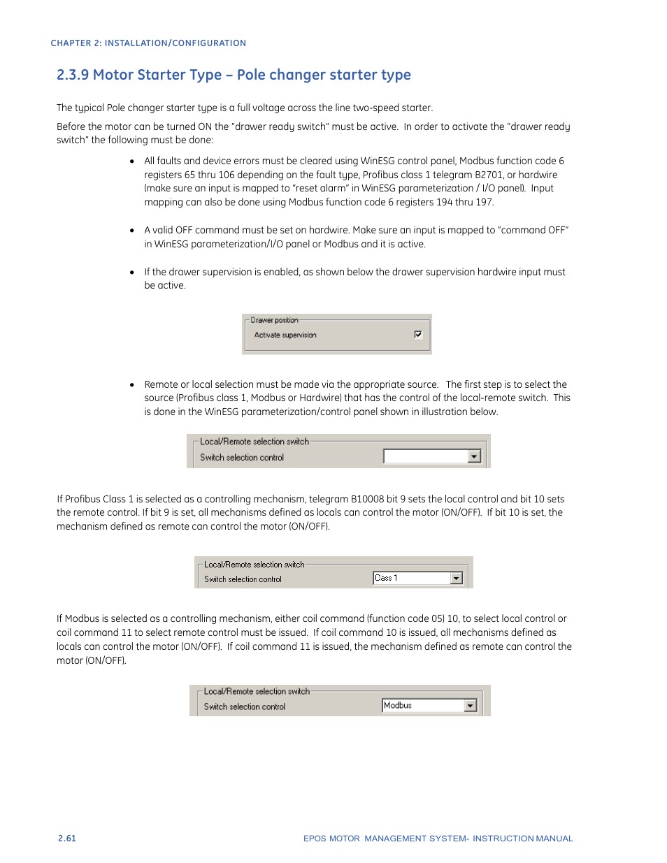 9 motor starter type – pole changer starter type | GE Industrial Solutions EntelliPro ES User Manual | Page 86 / 259