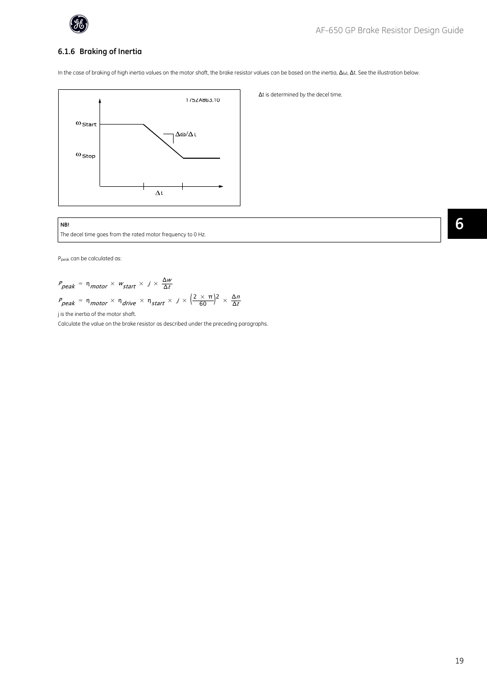 Af-650 gp brake resistor design guide | GE Industrial Solutions AF-650 GP General Purpose Drive User Manual | Page 20 / 30