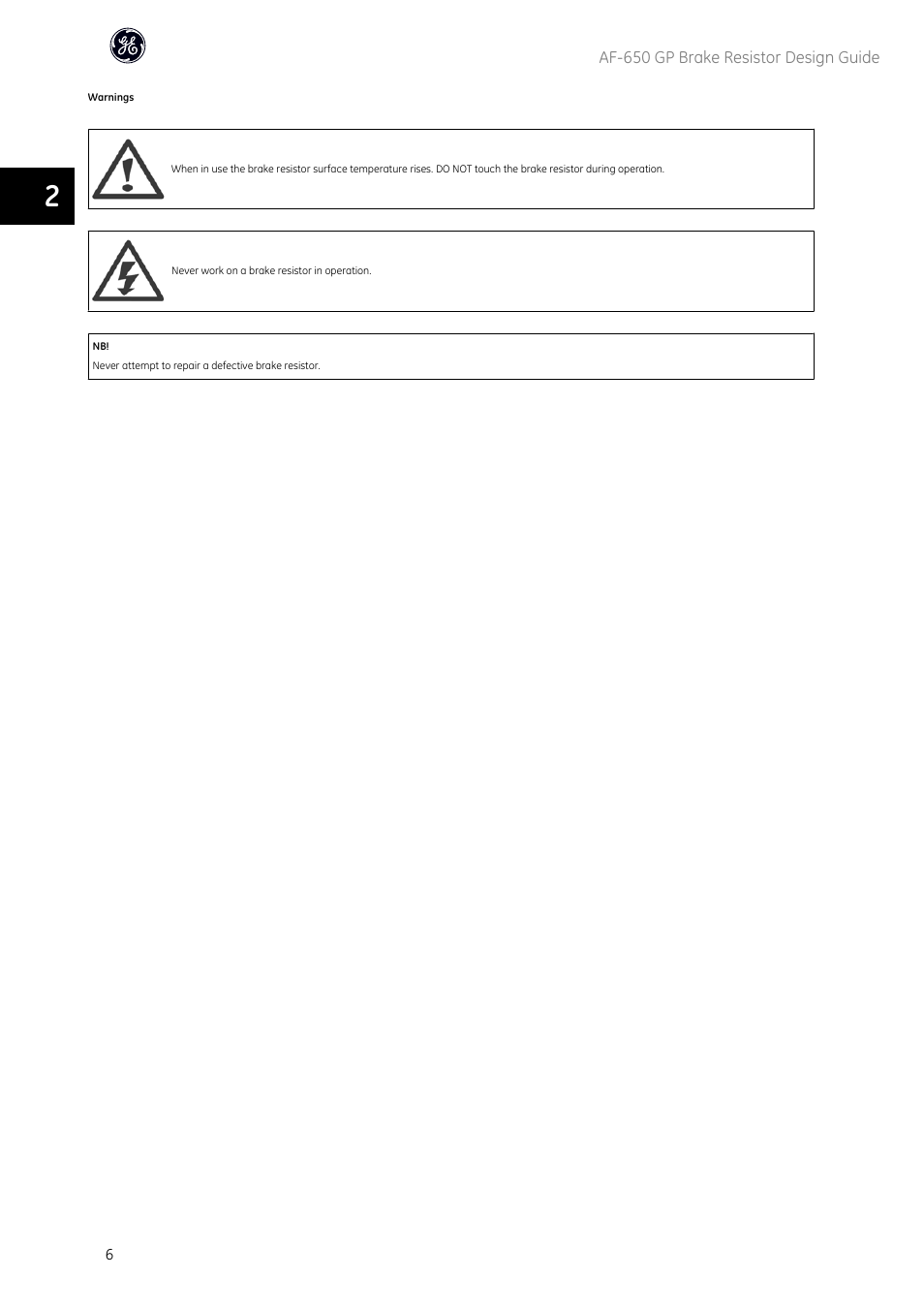 GE Industrial Solutions AF-650 GP General Purpose Drive User Manual | Page 7 / 30
