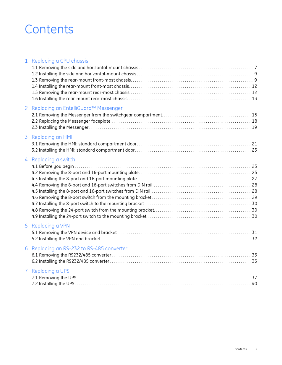 GE Industrial Solutions Entellisys Device Replacement Guide User Manual | Page 5 / 41