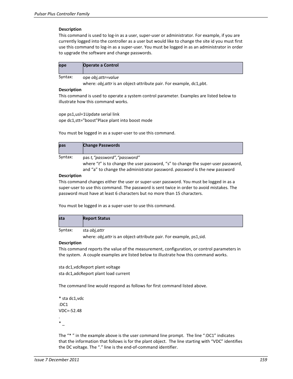 GE Industrial Solutions Pulsar Plus Controller User Manual | Page 159 / 196