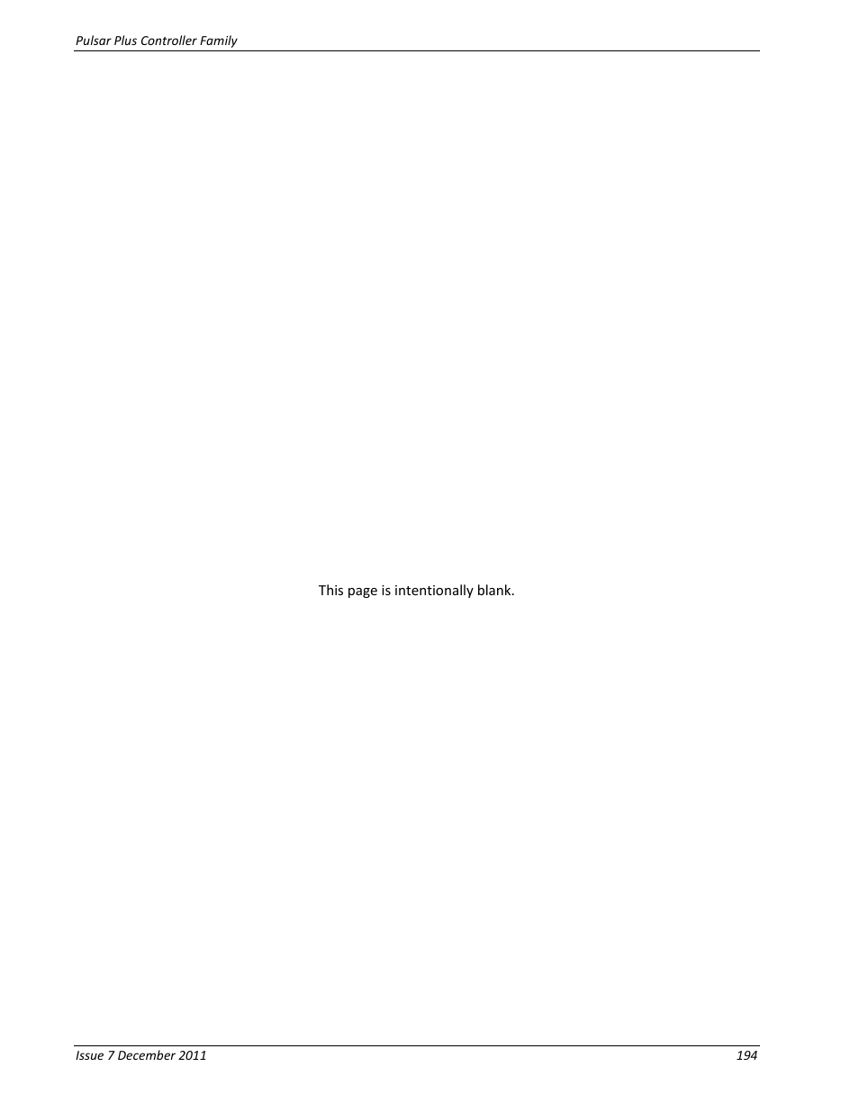 GE Industrial Solutions Pulsar Plus Controller User Manual | Page 194 / 196