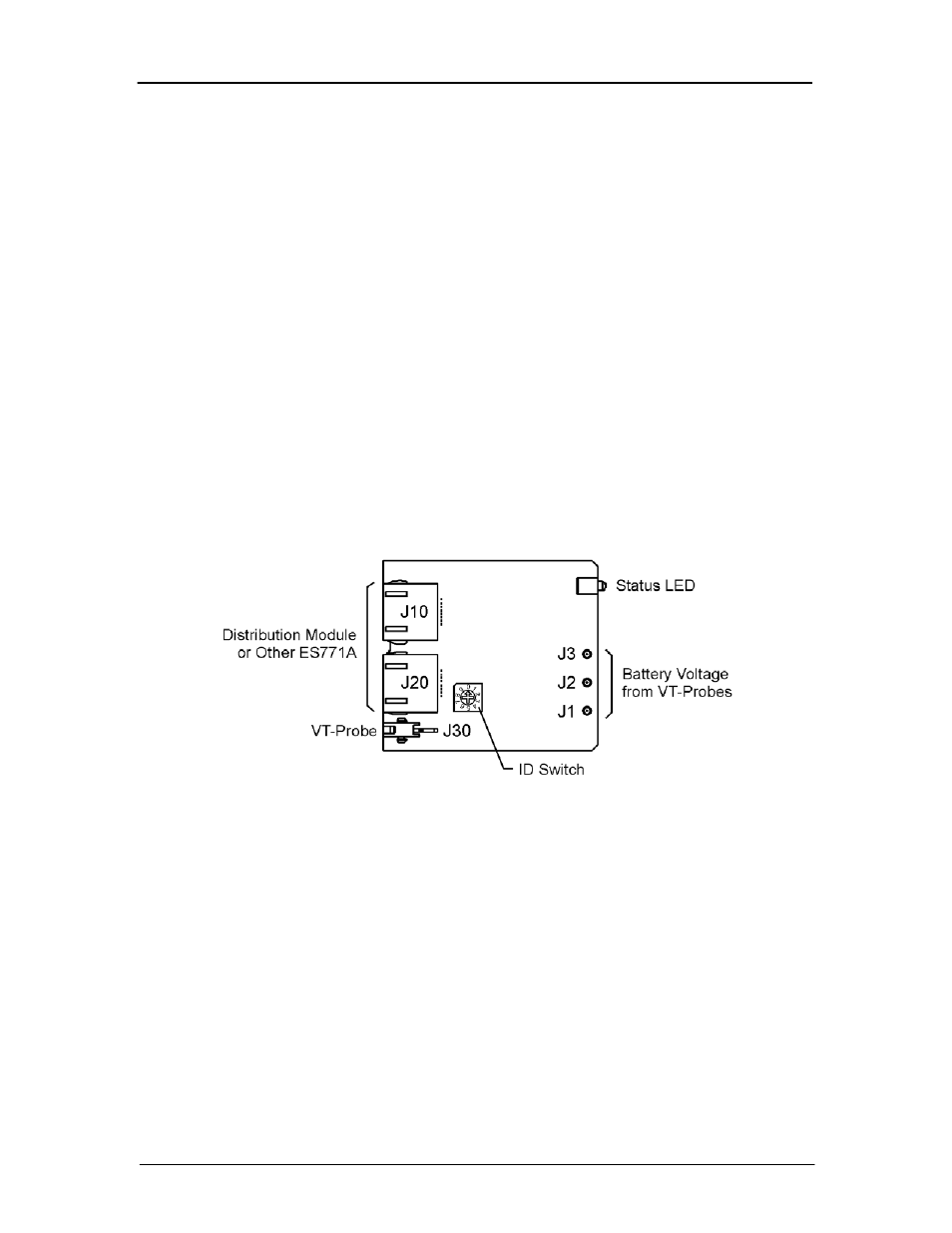 Es771a remote mid-string voltage monitor module, J10, j20, J1, j2, j3 | GE Industrial Solutions Galaxy Pulsar Edge User Manual | Page 116 / 201