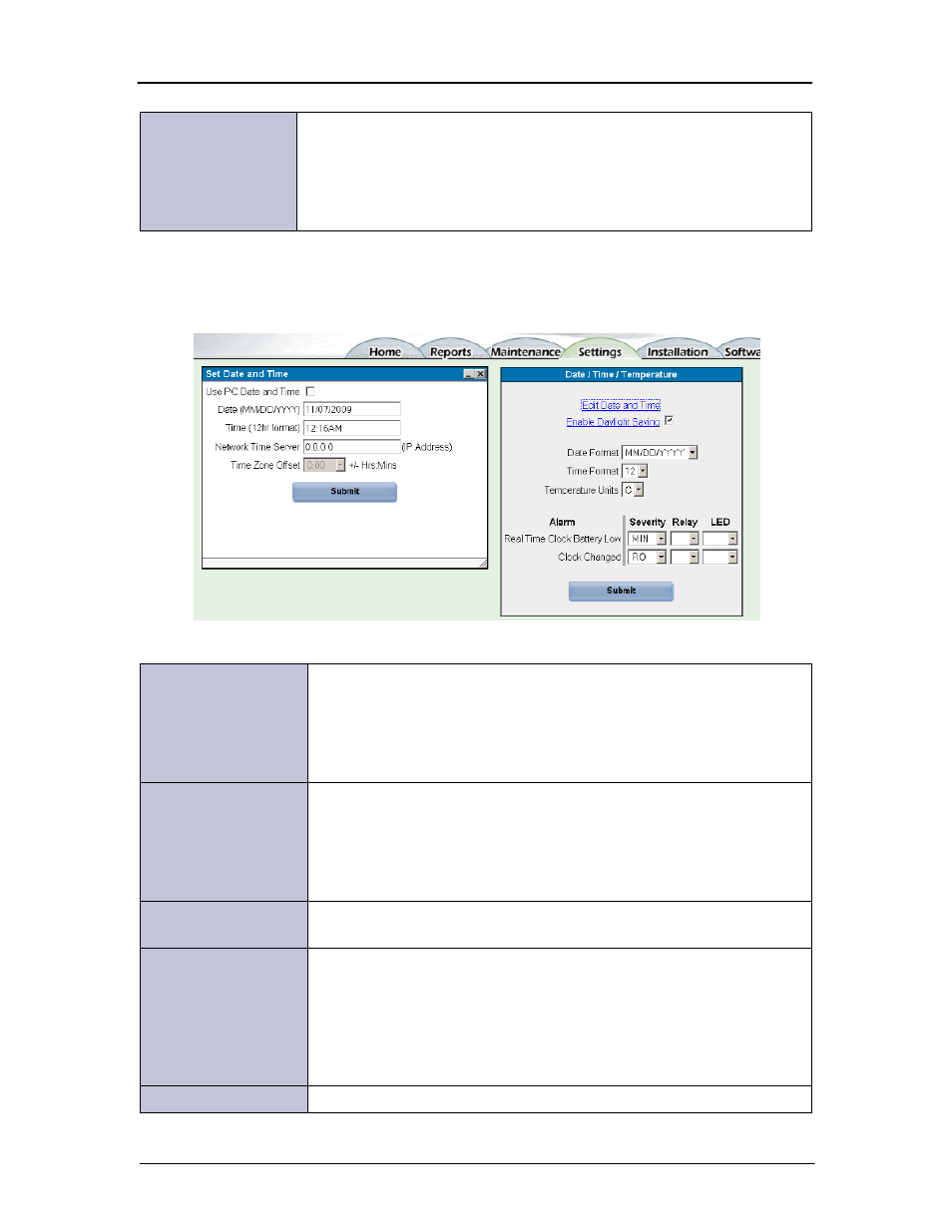 System-date/time/temperature configurations | GE Industrial Solutions Galaxy Pulsar Edge User Manual | Page 86 / 201