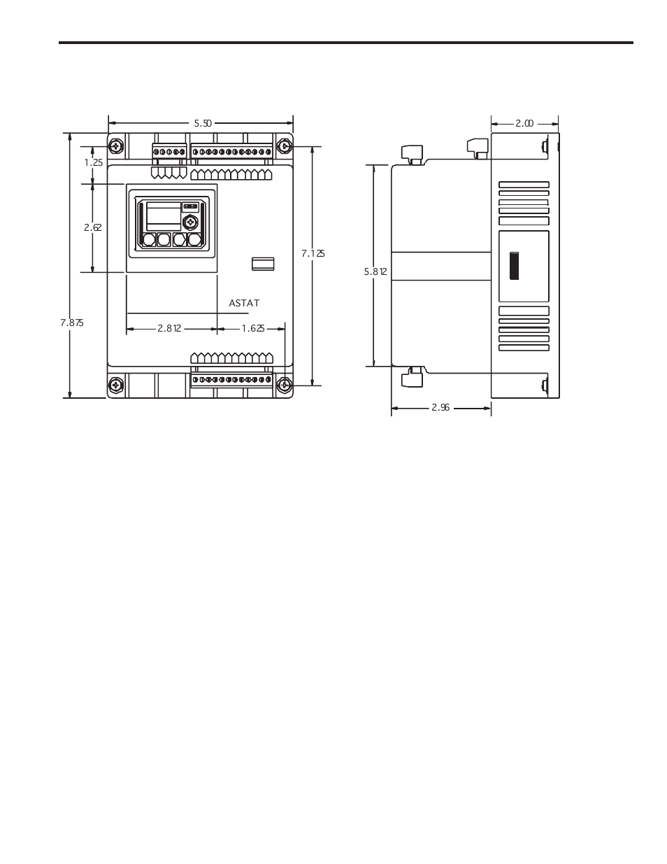 Appendix, 3. dimensions | GE Industrial Solutions ASTAT-IBP Plus User Manual | Page 33 / 40