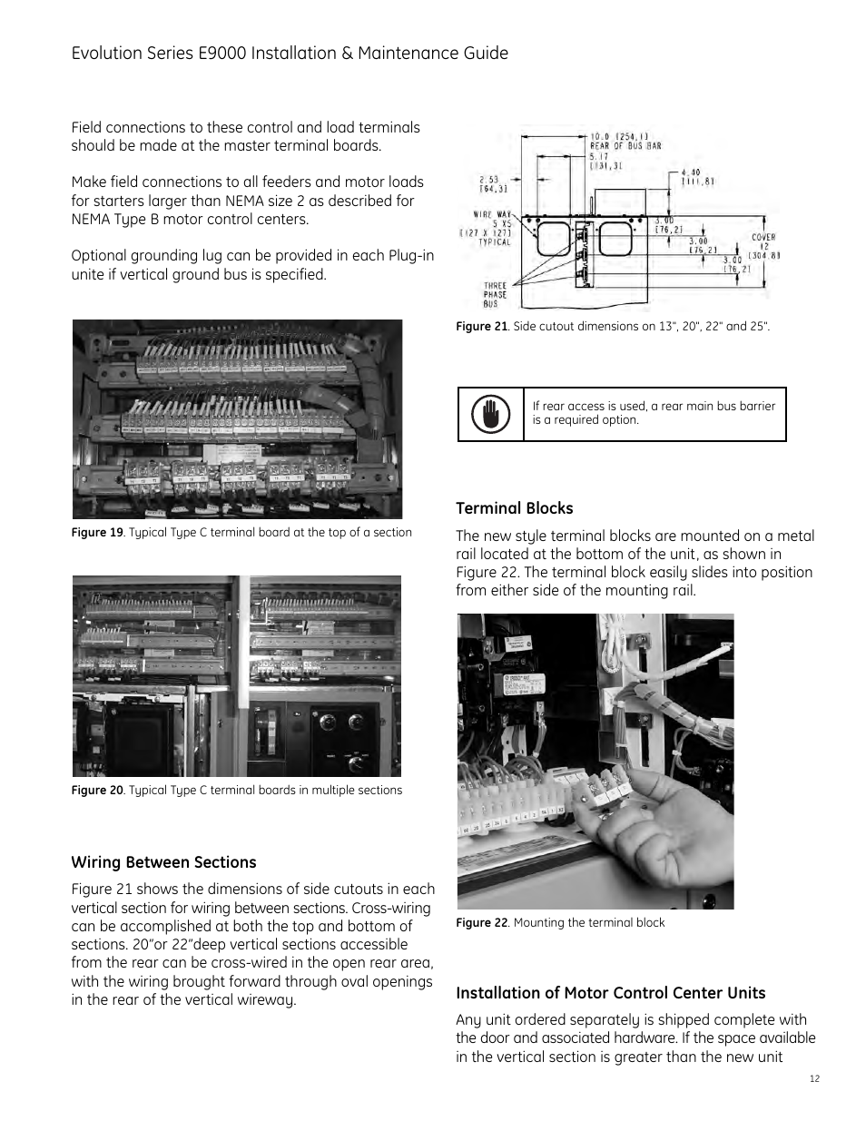 GE Industrial Solutions Evolution Series E9000 User Manual | Page 13 / 36