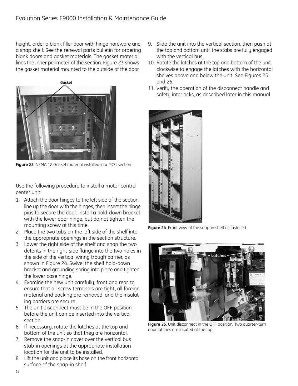 GE Industrial Solutions Evolution Series E9000 User Manual | Page 14 / 36
