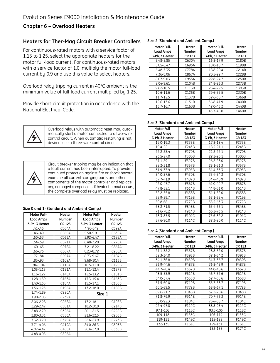 GE Industrial Solutions Evolution Series E9000 User Manual | Page 25 / 36