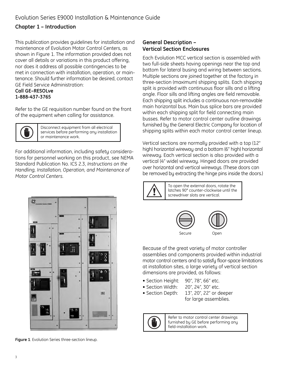 GE Industrial Solutions Evolution Series E9000 User Manual | Page 4 / 36