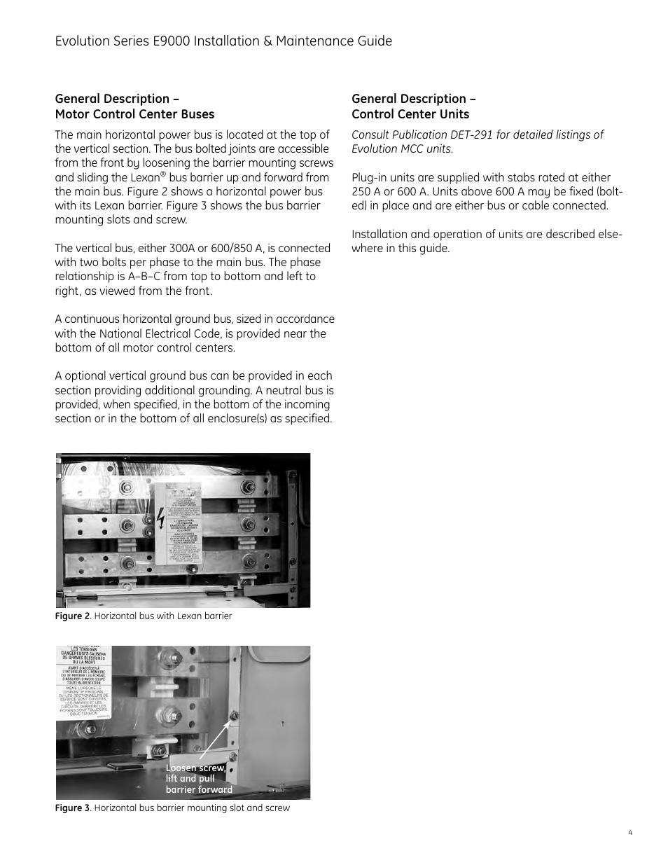 GE Industrial Solutions Evolution Series E9000 User Manual | Page 5 / 36