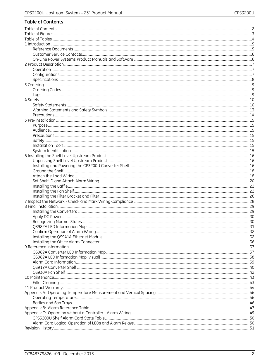 GE Industrial Solutions CPS3200U User Manual | Page 2 / 51