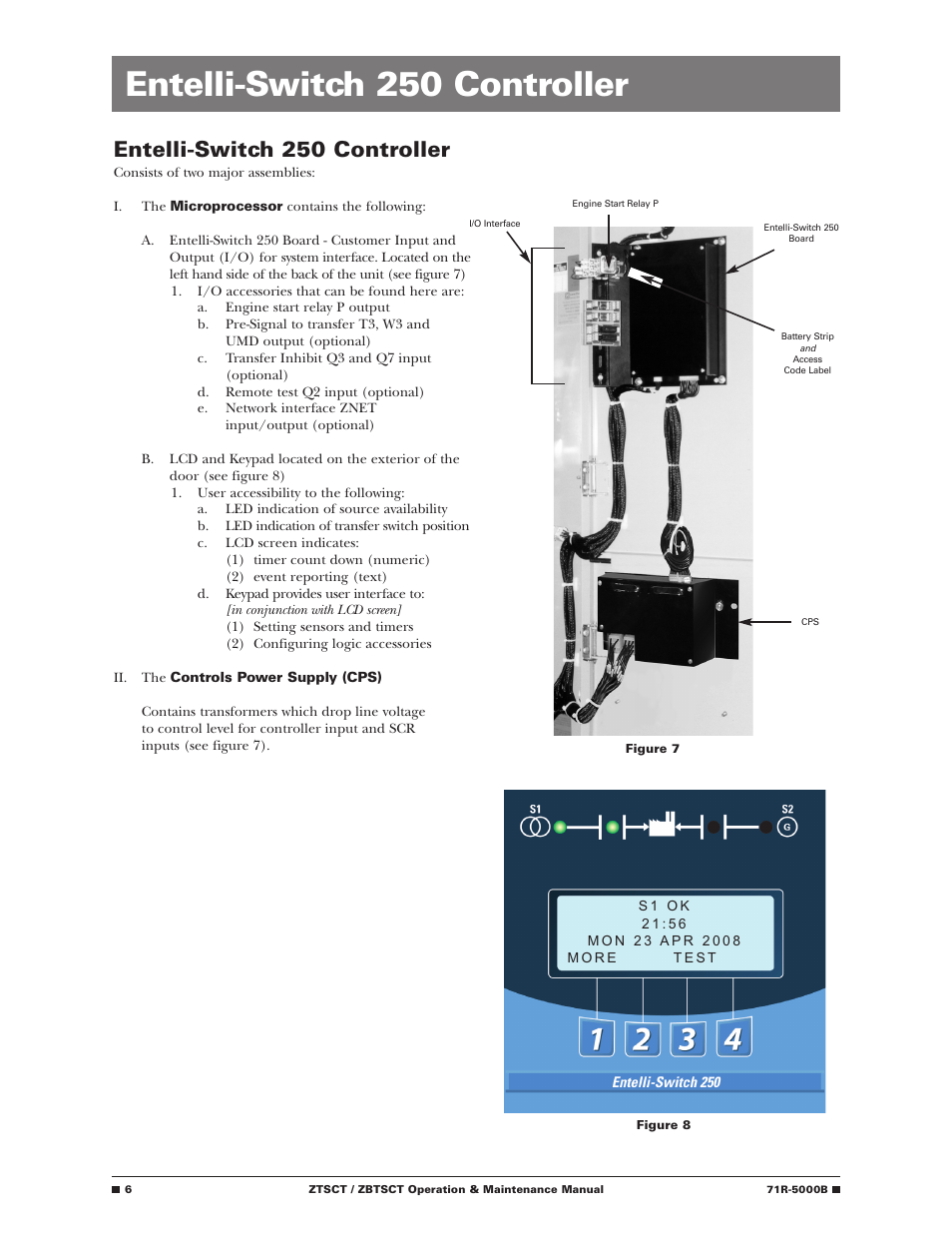 Entelli-switch 250 controller | GE Industrial Solutions ZBTSCT Series User Manual | Page 8 / 36