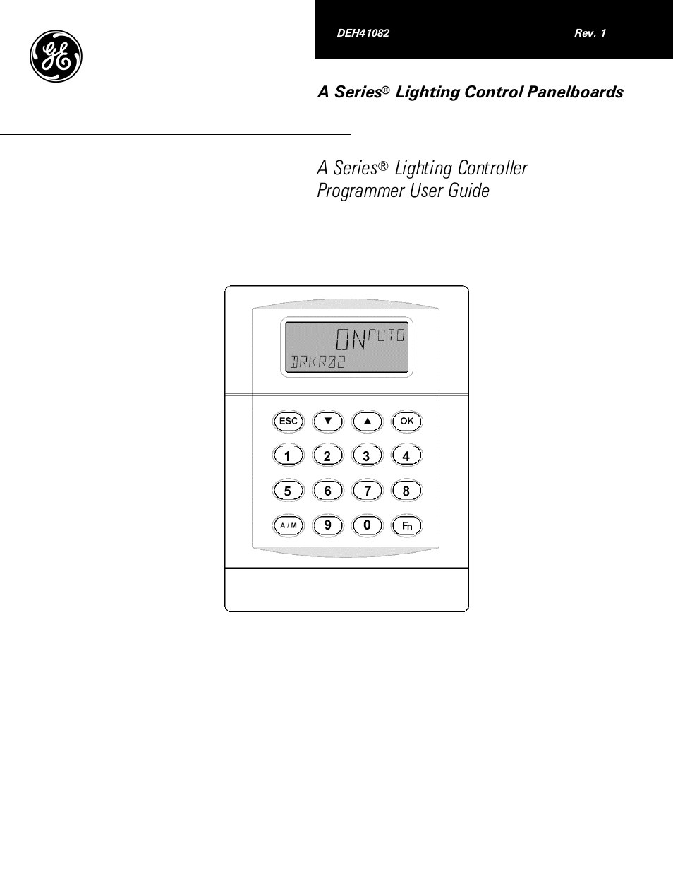 GE Industrial Solutions A Series Lighting Control Panelboards Programmer User Guide User Manual | 56 pages