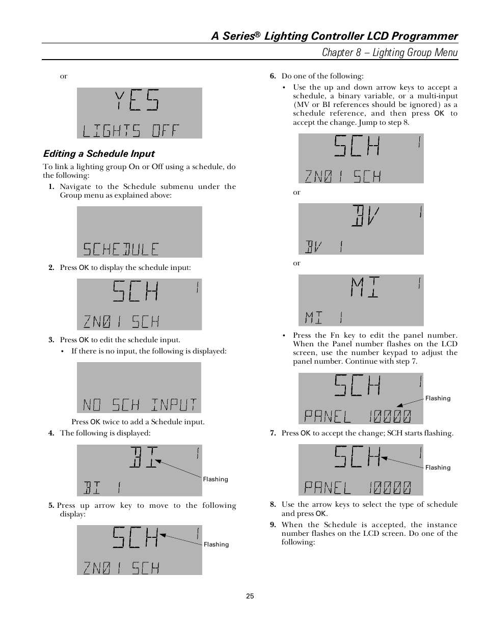 A series | GE Industrial Solutions A Series Lighting Control Panelboards Programmer User Guide User Manual | Page 29 / 56