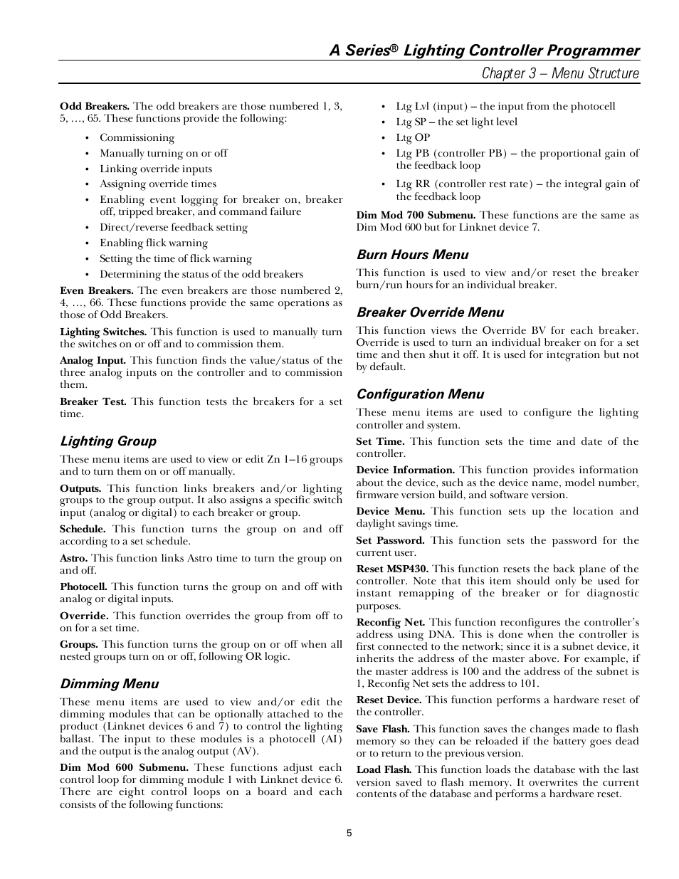 A series | GE Industrial Solutions A Series Lighting Control Panelboards Programmer User Guide User Manual | Page 9 / 56