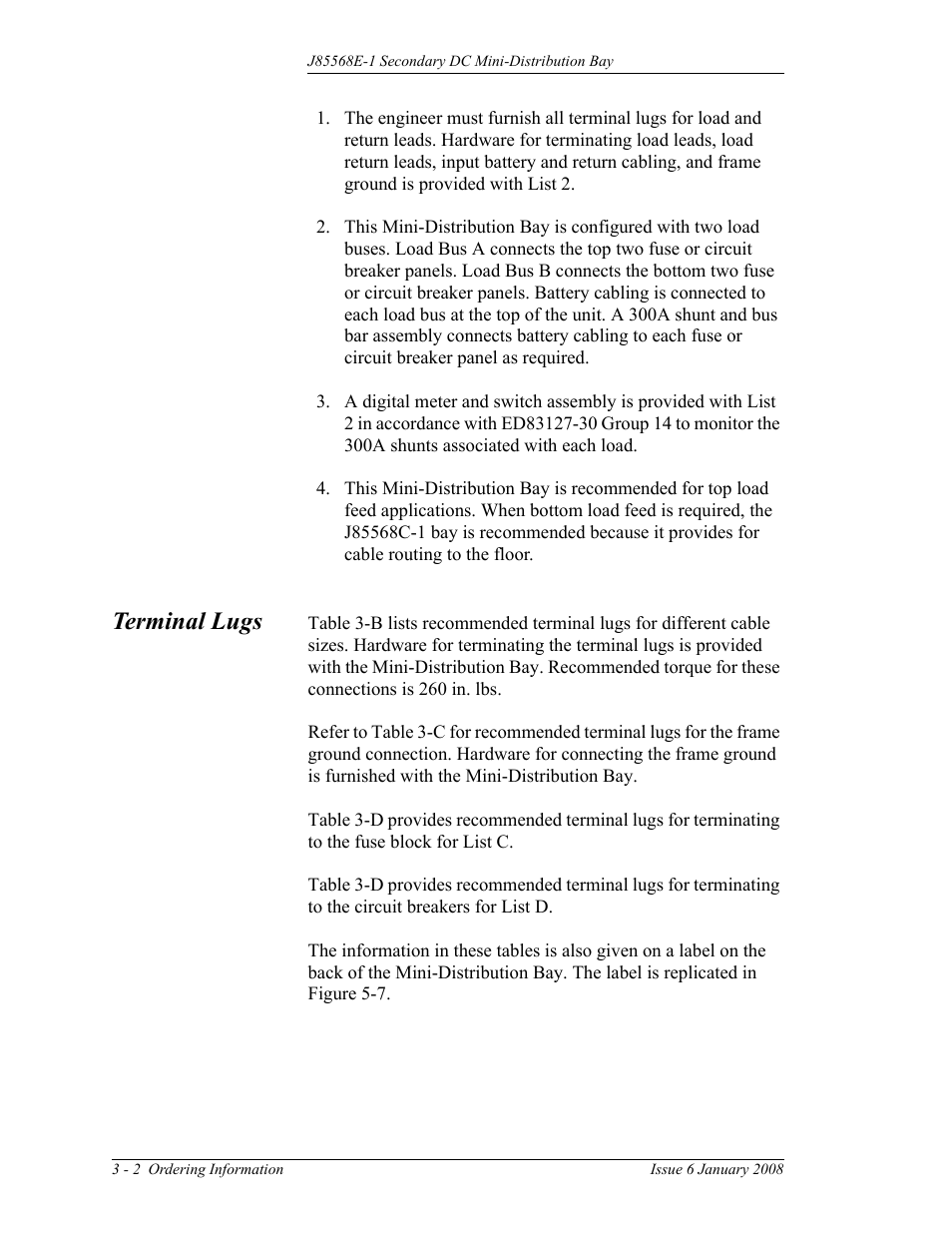 Terminal lugs | GE Industrial Solutions Micro-BDCBB User Manual | Page 18 / 42