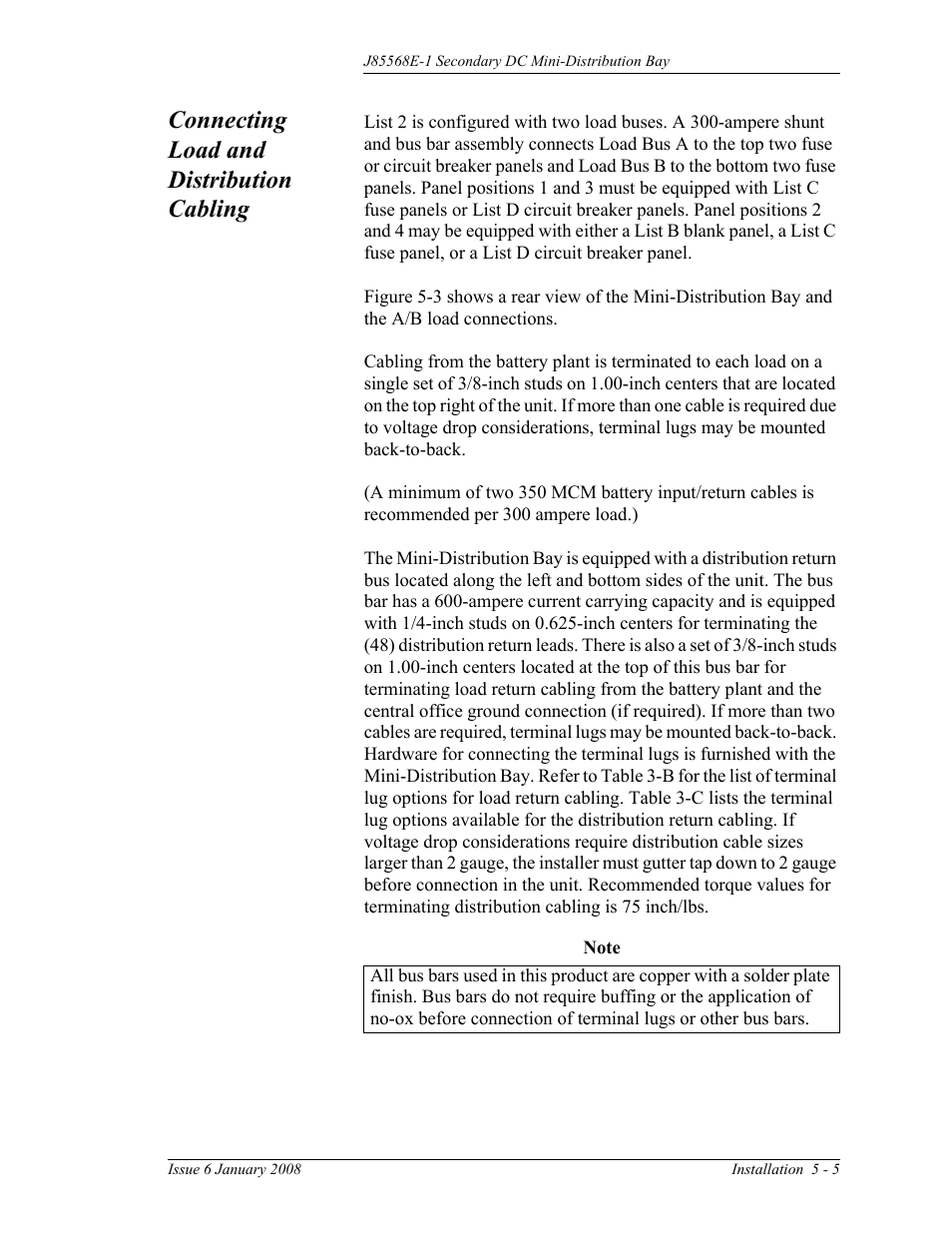 Connecting load and distribution cabling | GE Industrial Solutions Micro-BDCBB User Manual | Page 33 / 42