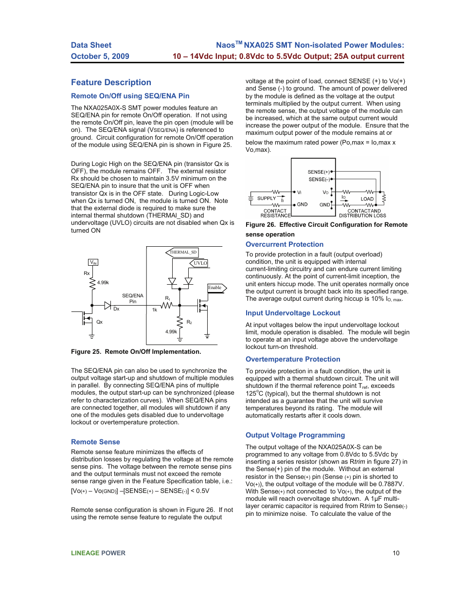 Feature description, Naos | GE Industrial Solutions NaOS NXA025 SMT User Manual | Page 10 / 21