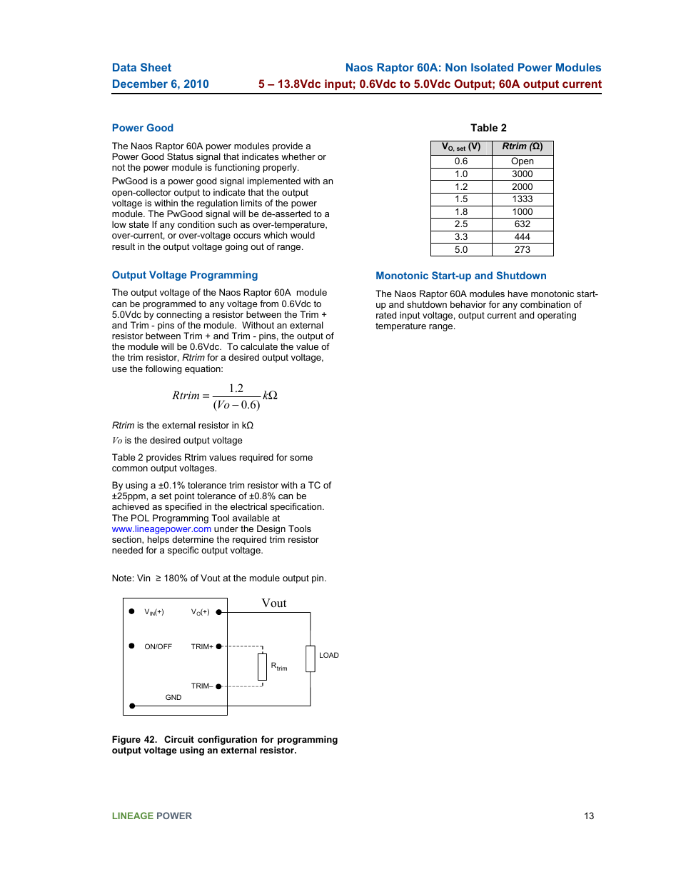 GE Industrial Solutions Naos Raptor 60A User Manual | Page 13 / 18