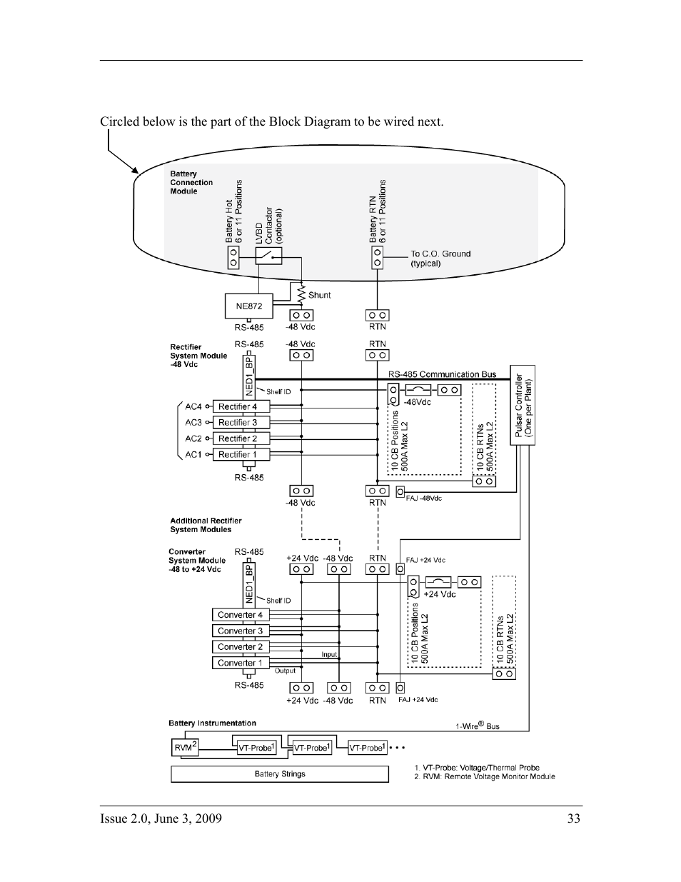 Wire the battery connection module | GE Industrial Solutions H2007001 G21 Series User Manual | Page 33 / 92