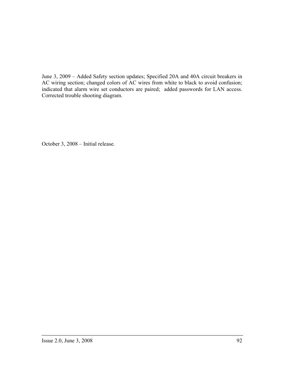 Revision history | GE Industrial Solutions H2007001 G21 Series User Manual | Page 92 / 92