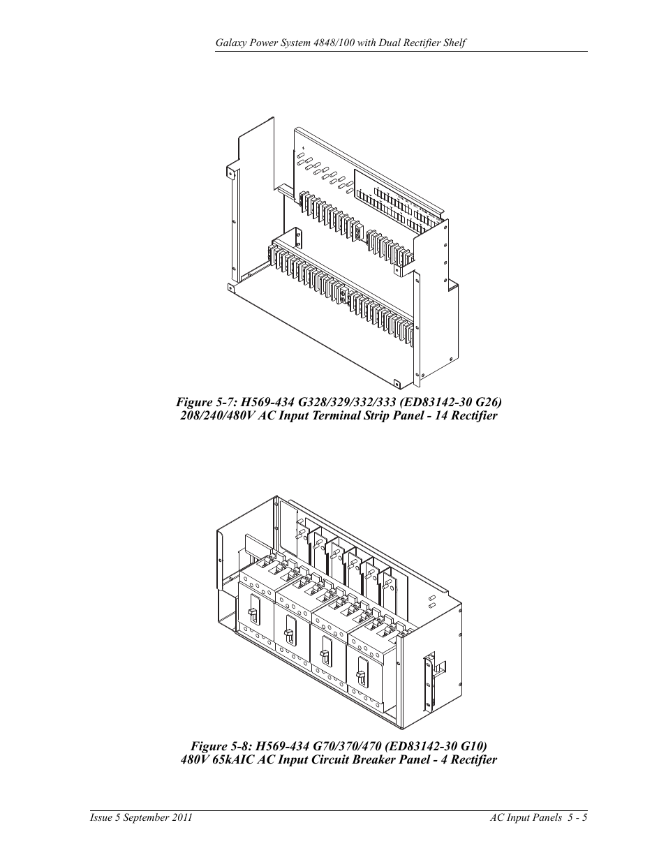 Figure 5-8: h569-434 g70/370/470 (ed83142-30 g10) | GE Industrial Solutions GPS 4848_100 Users Guide (dual rectifier shelf) User Manual | Page 43 / 118