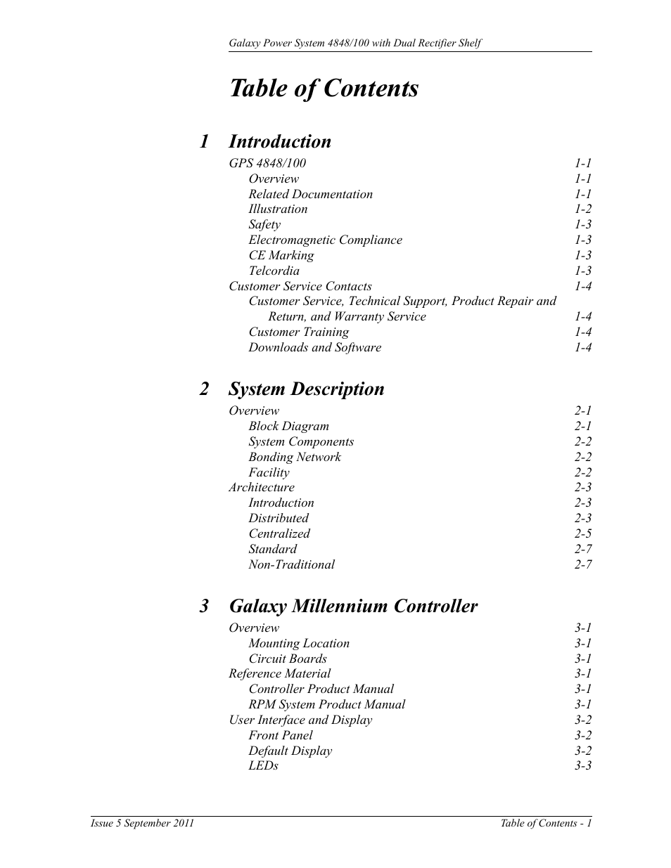 GE Industrial Solutions GPS 4848_100 Users Guide (dual rectifier shelf) User Manual | Page 5 / 118