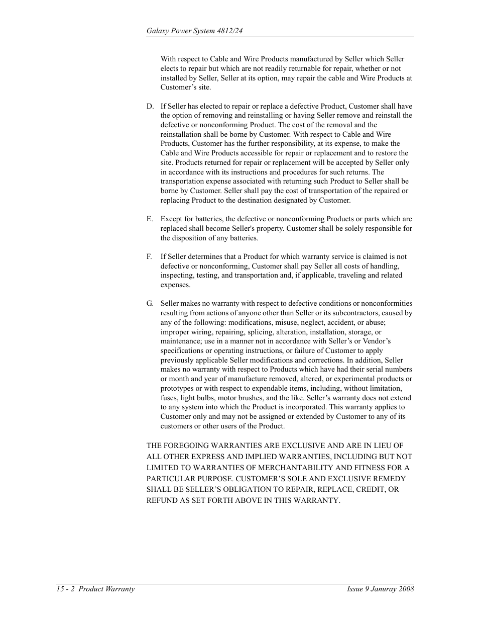 GE Industrial Solutions GPS 4812_24 User Manual | Page 126 / 126