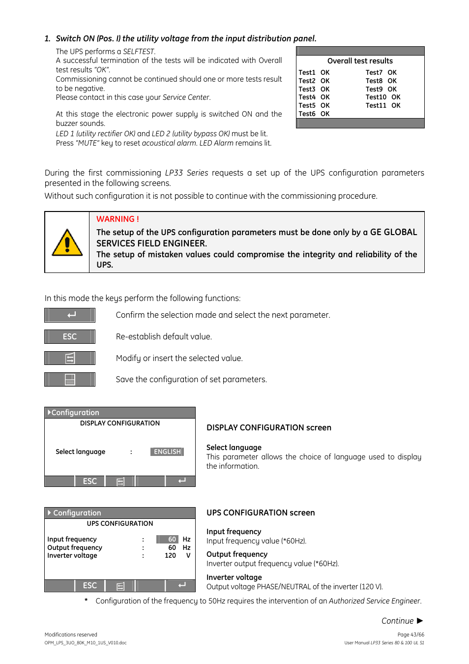 Ge global services field engineer | GE Industrial Solutions LP33 Series 80 & 100 User Manual User Manual | Page 43 / 66